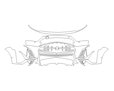 2023 CADILLAC LYRIQ SPORT BUMPER WITH SENSORS