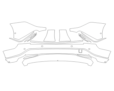 2023 CADILLAC LYRIQ SPORT REAR BUMPER WITH SENSORS