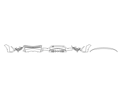 2023 CADILLAC LYRIQ TECH BUMPER (MULTI PIECE)WITH SENSORS