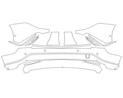 2023 CADILLAC LYRIQ TECH REAR BUMPER WITH SENSORS