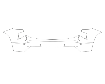 2023 CHEVROLET SILVERADO 1500 CUSTOM TRAIL BOSS BUMPER WITH SENSORS