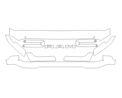 2022 RAM RAM 2500 LARAMIE LONGHORN GRILL