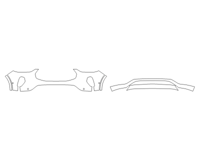 2023 FORD ESCAPE ST-LINE BUMPER (MULTI PIECE)WITH SENSORS