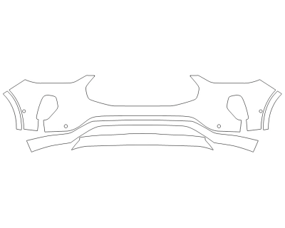 2023 FORD ESCAPE ST-LINE BUMPER WITH SENSORS