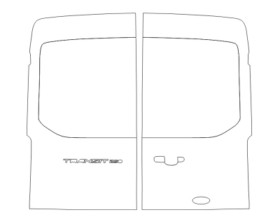 2023 FORD E-TRANSIT BASE REAR HATCH