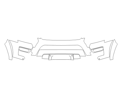 2023 FORD EXPEDITION KING RANCH BUMPER (MULTI PIECE)WITH SENSORS