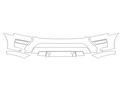 2023 FORD EXPEDITION KING RANCH BUMPER WITH SENSORS