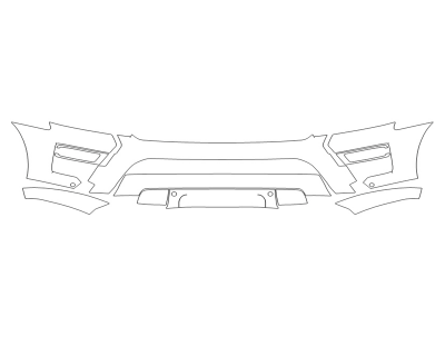 2023 FORD EXPEDITION KING RANCH MAX BUMPER WITH SENSORS