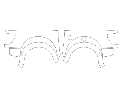 2023 FORD F-150 RAPTOR REAR FULL FENDERS