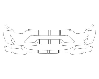 2023 FORD F-150 SHELBY BUMPER W/STRIPES