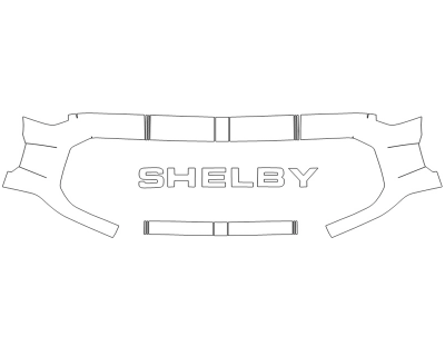 2023 FORD F-150 SHELBY GRILL W/STRIPES