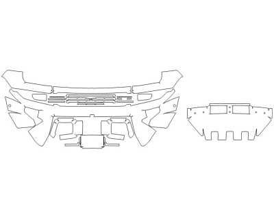 2023 GMC HUMMER EV SUV BUMPER