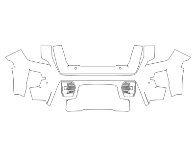 2023 GMC YUKON XL AT4 BUMPER WITH SENSORS