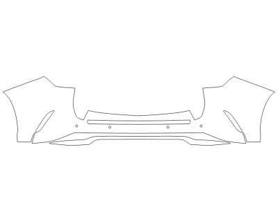 2023 LEXUS NX 350 F-SPORT REAR BUMPER WITH SENSORS