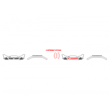 2023 KIA SPORTAGE EX BUMPER (MULTI PIECE)WITH SENSORS