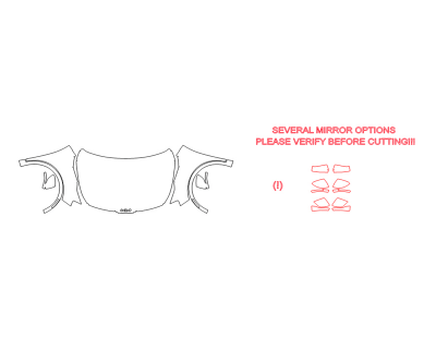 2023 KIA SPORTAGE SX FULL HOOD FENDERS MIRRORS(WRAPPED EDGES) W/REFLECTORS