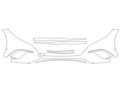 2023 MERCEDES EQS-CLASS SUV 450+ BUMPER WITH SENSORS