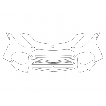 2023 MERCEDES SL-CLASS AMG 55 BUMPER WITH SENSORS