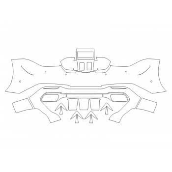 2023 MERCEDES SL-CLASS AMG 55 REAR BUMPER WITH SENSORS