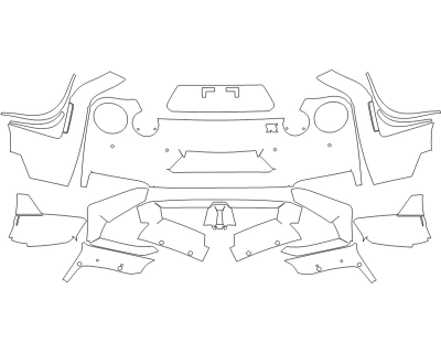 2023 NISSAN GT-R T-SPEC REAR BUMPER WITH SENSORS