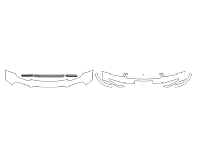 2023 PORSCHE CAYENNE E-HYBRID BUMPER PLATE CUT OUT