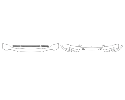 2023 PORSCHE CAYENNE E-HYBRID BUMPER WITH SENSORS