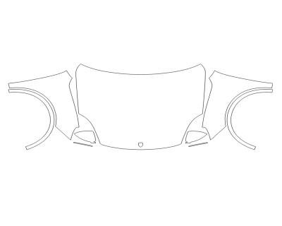 2023 PORSCHE CAYENNE E-HYBRID FULL HOOD FENDERS MIRRORS