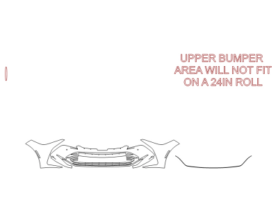 2023 TOYOTA CROWN LIMITED BUMPER (MULTI PIECE)WITH SENSORS