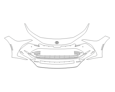 2023 TOYOTA CROWN LIMITED BUMPER WITH SENSORS