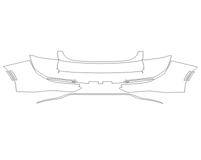 2023 TOYOTA CROWN LIMITED REAR BUMPER