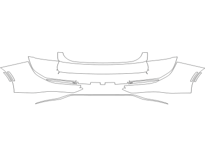 2023 TOYOTA CROWN PLATINUM REAR BUMPER