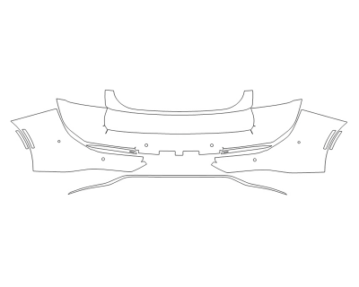 2023 TOYOTA CROWN PLATINUM REAR BUMPER WITH SENSORS