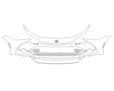 2023 TOYOTA CROWN XLE BUMPER WITH SENSORS