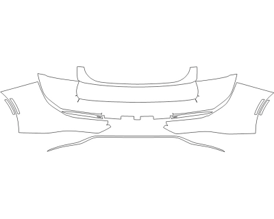 2023 TOYOTA CROWN XLE REAR BUMPER