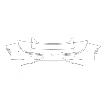 2023 TOYOTA CROWN XLE REAR BUMPER WITH SENSORS