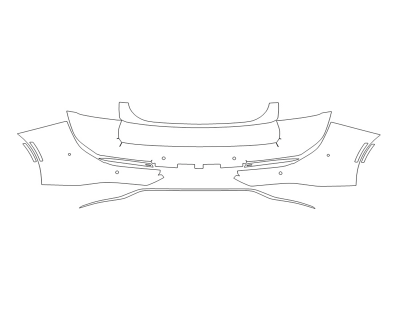 2023 TOYOTA CROWN XLE REAR BUMPER WITH SENSORS