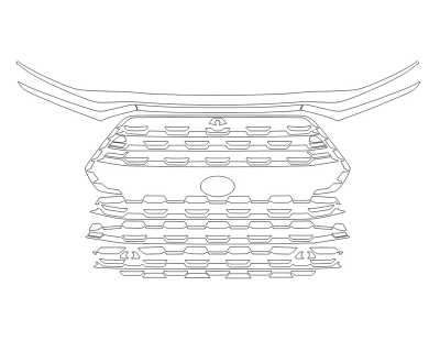 2023 TOYOTA GRAND HIGHLANDER PLATINUM GRILL