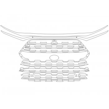 2023 TOYOTA GRAND HIGHLANDER XLE GRILL