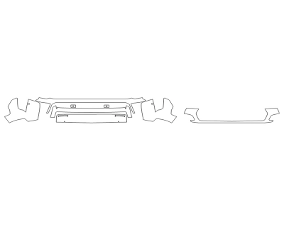 2023 TOYOTA SEQUOIA CAPSTONE BUMPER (MULTI PIECE)WITH SENSORS