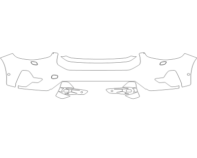 2023 VOLVO XC 40 RECHARGE CORE BUMPER WITH SENSORS