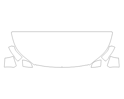 2023 VOLVO XC 40 RECHARGE PLUS HOOD FENDERS MIRRORS 24 INCH (WRAPPED EDGES)