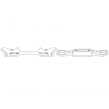 2023 VOLVO XC90 CORE BUMPER (MULTI PIECE) WASHERSWITH SENSORS