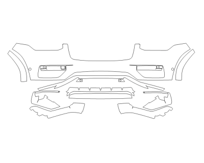 2023 VOLVO XC90 CORE BUMPER WITH SENSORS