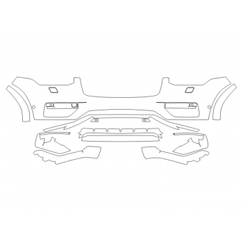 2023 VOLVO XC90 CORE BUMPER WASHERSWITH SENSORS