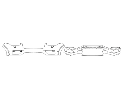 2023 VOLVO XC90 PLUS BUMPER (MULTI PIECE) WASHERSWITH SENSORS