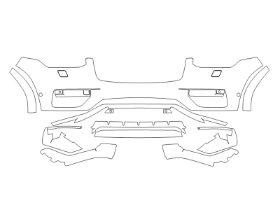 2023 VOLVO XC90 PLUS BUMPER WASHERSWITH SENSORS