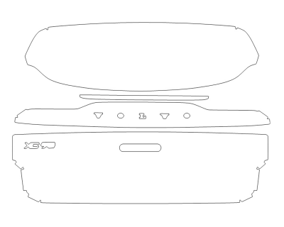 2023 VOLVO XC90 PLUS REAR HATCH W/EMBLEMS