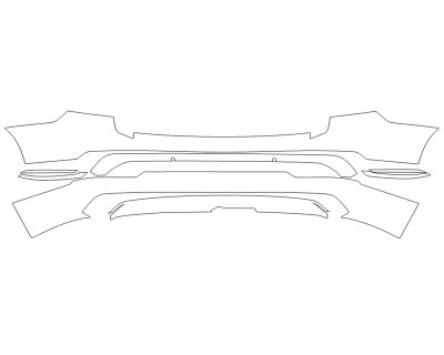 2023 VOLVO XC90 ULTIMATE REAR BUMPER